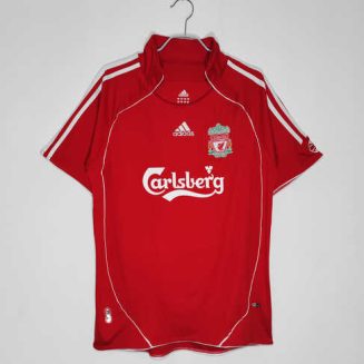 Liverpool 2006/07 Thuisshirt Korte Mouw Klassieke Retro Voetbalshirts
