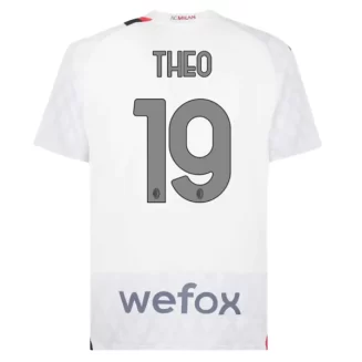 AC Milan Theo Hernandez #19 Uitshirt 2023-2024 Voetbalshirt met Korte Mouw