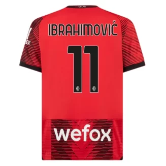 AC Milan Zlatan Ibrahimovic #11 Thuisshirt 2023-2024 Voetbalshirt met Korte Mouw