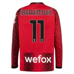 AC Milan Zlatan Ibrahimovic #11 Thuisshirt 2023-2024 Voetbalshirt met Lange Mouwen