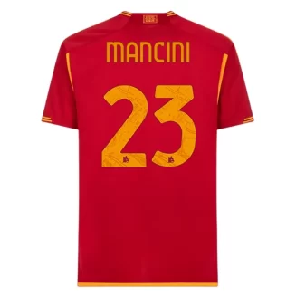 AS Roma Gianluca Mancini #23 Thuisshirt 2023-2024 Voetbalshirt met Korte Mouw