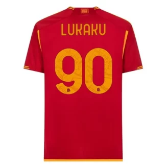 AS Roma Romelu Lukaku #90 Thuisshirt 2023-2024 Voetbalshirt met Korte Mouw