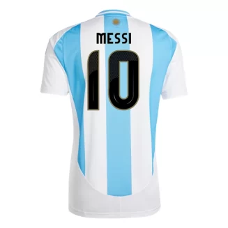 Argentinië Lionel Messi #10 Thuisshirt Copa América 2024 Voetbalshirts Korte Mouw