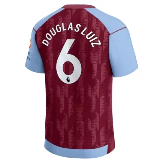 Aston Villa Douglas Luiz #6 Thuisshirt 2023-2024 Voetbalshirts Korte Mouw