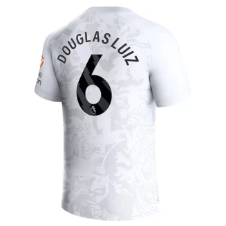 Aston Villa Douglas Luiz #6 Uitshirt 2023-2024 Voetbalshirts Korte Mouw