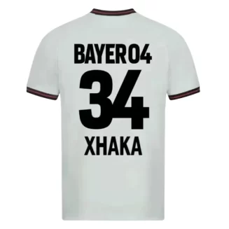 Bayer 04 Leverkusen Granit Xhaka #34 Uitshirt 2023-2024 Voetbalshirt met Korte Mouw