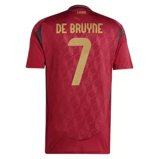 België Kevin De Bruyne #7 Thuisshirt EK 2024 Voetbalshirts Korte Mouw