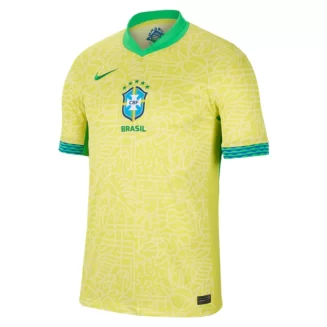 Brazilië Thuisshirt Copa América 2024 Voetbalshirts Korte Mouw