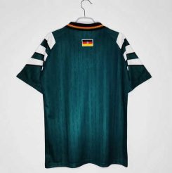 Duitsland 1996 Uitshirt Korte Mouw Klassieke Retro Voetbalshirts-1