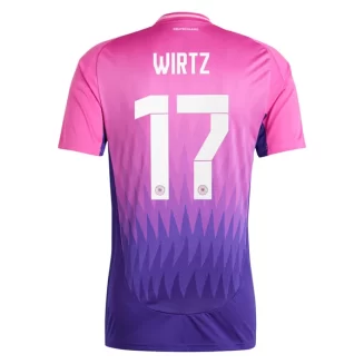 Duitsland Florian Wirtz #17 Uitshirt EK 2024 Voetbalshirts Korte Mouw