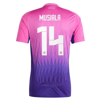 Duitsland Jamal Musiala #14 Uitshirt EK 2024 Voetbalshirts Korte Mouw