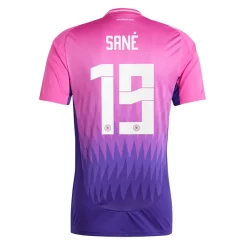 Duitsland Leroy Sane #19 Uitshirt EK 2024 Voetbalshirts Korte Mouw