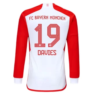 FC Bayern München Alphonso Davies #19 Thuisshirt 2023-2024 Voetbalshirt met Lange Mouwen