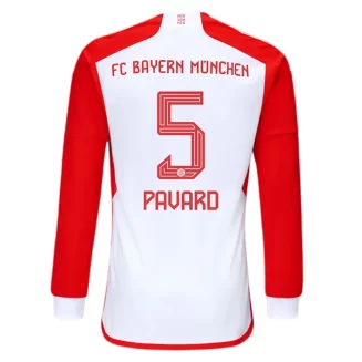 FC Bayern München Benjamin Pavard #5 Thuisshirt 2023-2024 Voetbalshirt met Lange Mouwen