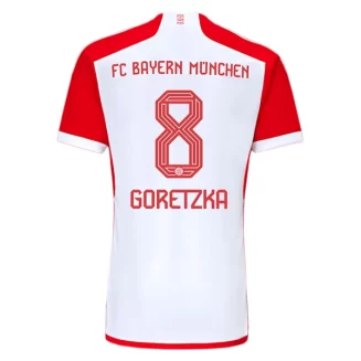 FC Bayern München Leon Goretzka #8 Thuisshirt 2023-2024 Voetbalshirt met Korte Mouw