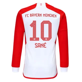 FC Bayern München Leroy Sane #10 Thuisshirt 2023-2024 Voetbalshirt met Lange Mouwen