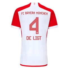 FC Bayern München Matthijs de Ligt #4 Thuisshirt 2023-2024 Voetbalshirt met Korte Mouw