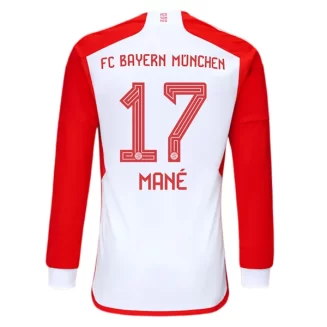 FC Bayern München Sadio Mane #17 Thuisshirt 2023-2024 Voetbalshirt met Lange Mouwen