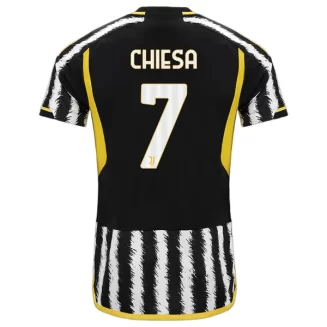 Juventus Federico Chiesa #7 Thuisshirt 2023-2024 Voetbalshirts Korte Mouw