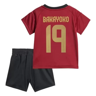 Kids België Johan Bakayoko #19 Thuisshirt EK 2024 Voetbalshirts Korte Mouw (+ Korte broeken)