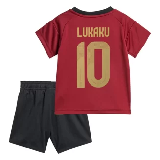 Kids België Romelu Lukaku #10 Thuisshirt EK 2024 Voetbalshirts Korte Mouw (+ Korte broeken)
