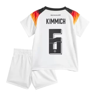 Kids Duitsland Joshua Kimmich #6 Thuisshirt EK 2024 Voetbalshirts Korte Mouw (+ Korte broeken)