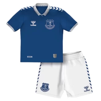 Kids Everton Thuisshirt 2023-2024 Voetbalshirt met Korte Mouw (+ Korte broeken)