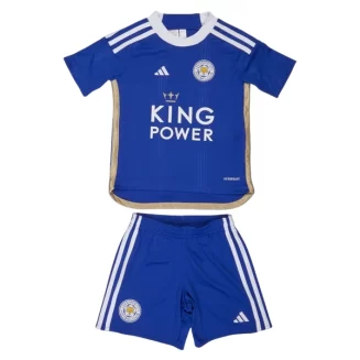 Kids Leicester City Thuisshirt 2023-2024 Voetbalshirt met Korte Mouw (+ Korte broeken)