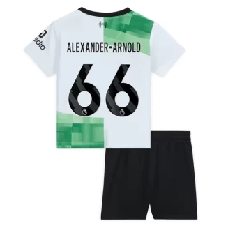 Kids Liverpool Alexander-Arnold #66 Uitshirt 2023-2024 Voetbalshirts Korte Mouw