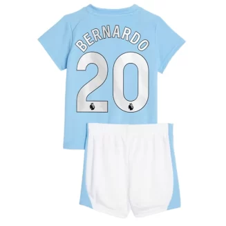 Kids Manchester City Bernardo Silva #20 Thuisshirt 2023-2024 Voetbalshirts Korte Mouw (+ Korte broeken)