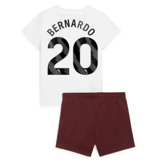 Kids Manchester City Bernardo Silva #20 Uitshirt 2023-2024 Voetbalshirts Korte Mouw (+ Korte broeken)