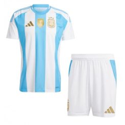 Kopen Kids Argentinië Thuisshirt Copa America 2024 Korte Mouw (+ Korte broeken)