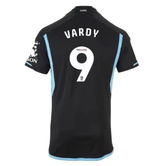 Leicester City Jamie Vardy #9 Uitshirt 2023-2024 Voetbalshirt met Korte Mouw