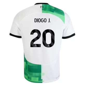 Liverpool Diogo Jota #20 Uitshirt 2023-2024 Voetbalshirts Korte Mouw