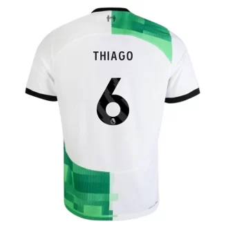 Liverpool Thiago Alcantara #6 Uitshirt 2023-2024 Voetbalshirts Korte Mouw