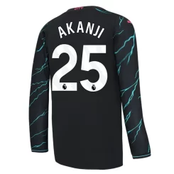 Manchester City Akanji #25 Derde Shirt 2023-2024 Voetbalshirts Lange Mouwen