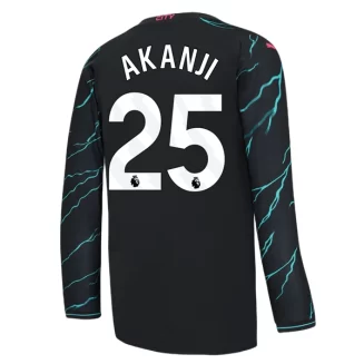 Manchester City Akanji #25 Derde Shirt 2023-2024 Voetbalshirts Lange Mouwen