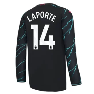Manchester City Aymeric Laporte #14 Derde Shirt 2023-2024 Voetbalshirts Lange Mouwen