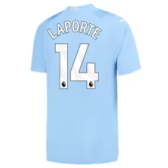 Manchester City Aymeric Laporte #14 Thuisshirt 2023-2024 Voetbalshirts Korte Mouw