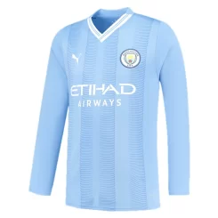 Manchester City Aymeric Laporte #14 Thuisshirt 2023-2024 Voetbalshirts Lange Mouwen-1