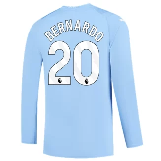 Manchester City Bernardo Silva #20 Thuisshirt 2023-2024 Voetbalshirts Lange Mouwen