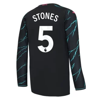 Manchester City John Stones #5 Derde Shirt 2023-2024 Voetbalshirts Lange Mouwen