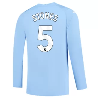 Manchester City John Stones #5 Thuisshirt 2023-2024 Voetbalshirts Lange Mouwen