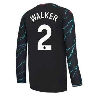 Manchester City Kyle Walker #2 Derde Shirt 2023-2024 Voetbalshirts Lange Mouwen