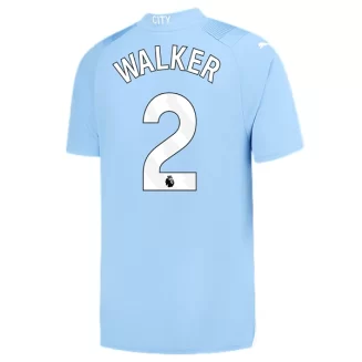 Manchester City Kyle Walker #2 Thuisshirt 2023-2024 Voetbalshirts Korte Mouw