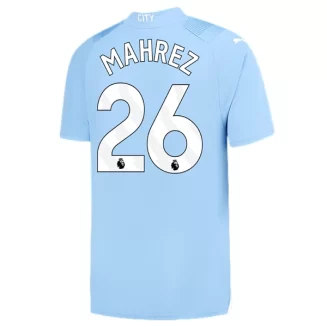 Manchester City Riyad Mahrez #26 Thuisshirt 2023-2024 Voetbalshirts Korte Mouw