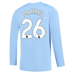 Manchester City Riyad Mahrez #26 Thuisshirt 2023-2024 Voetbalshirts Lange Mouwen