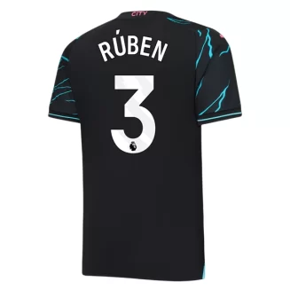 Manchester City Ruben #3 Derde Shirt 2023-2024 Voetbalshirts Korte Mouw