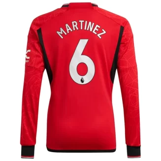 Manchester United Lisandro Martinez #6 Thuisshirt 2023-2024 Voetbalshirts Lange Mouwen