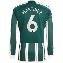 Manchester United Lisandro Martinez #6 Uitshirt 2023-2024 Voetbalshirts Lange Mouwen